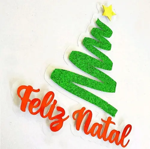 Topo Feliz Natal Árvore Iiii (dxf)