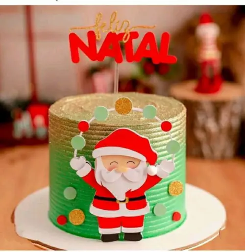 Topo Papai Noel em Camadas Ii