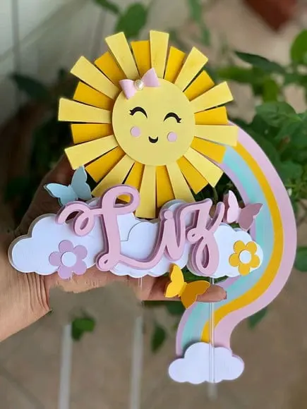 Topo Raio de Sol Cute Lux