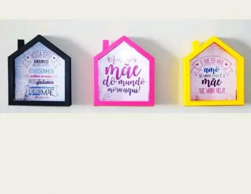 Moldura Casinha de Mãe 3d