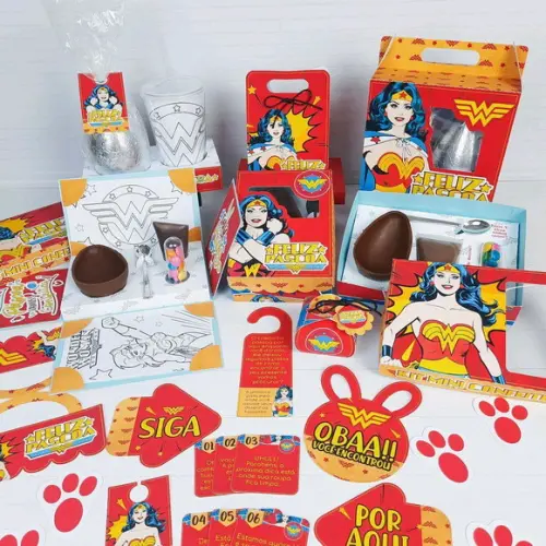 Kit Páscoa Mulher Maravilha