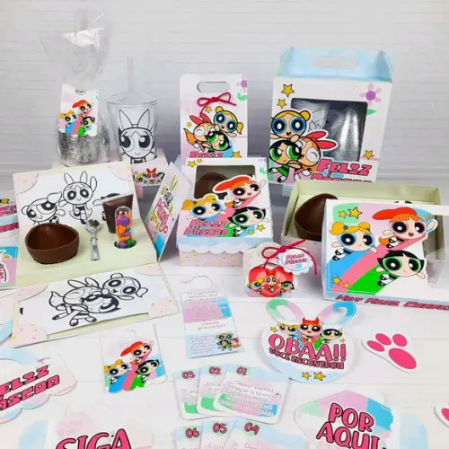 Kit Páscoa Meninas Super Poderosas