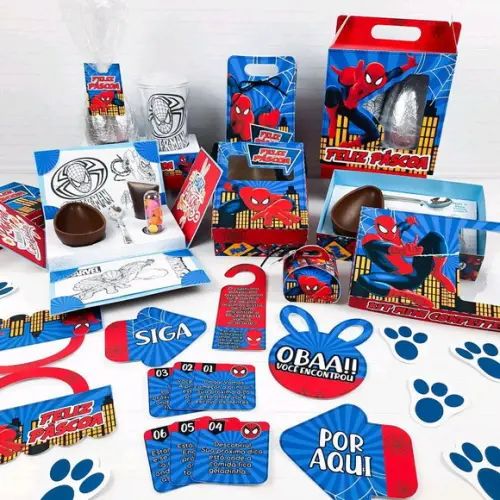 Kit Páscoa Homem Aranha