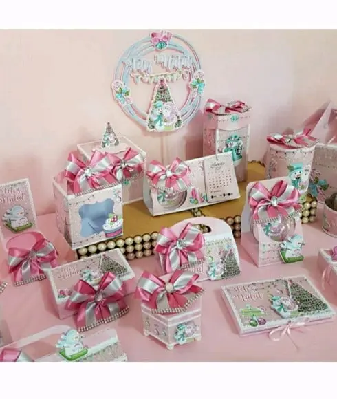Kit Natal Rosa(