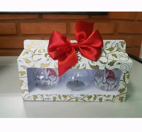 Cx Porta Bolas de Natal