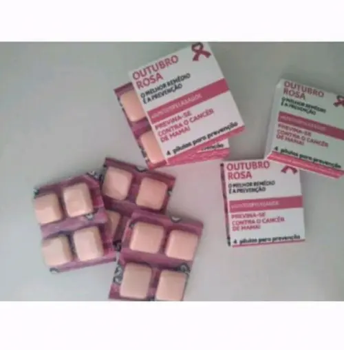 Outubro Rosa Porta Chiclete