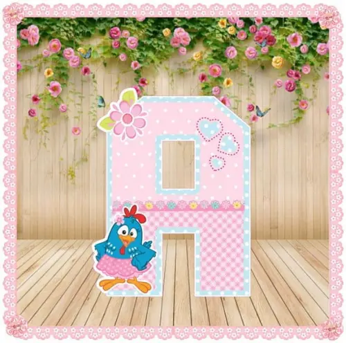 Alfabeto 3d Galinha Pintadinha