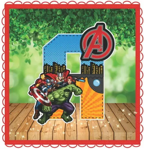 Alfabeto 3d Vingadores
