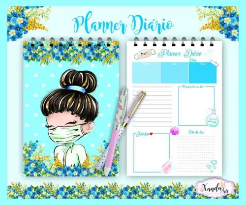 Planner Diário Heróis da Saúde