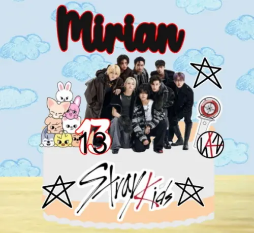 Topo de Bolo Straykids