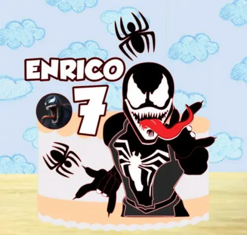 Topo de Bolo Venom