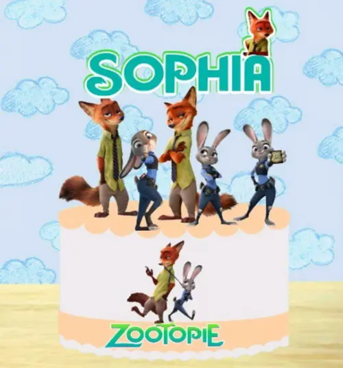 03-topo de Bolo Zootopia