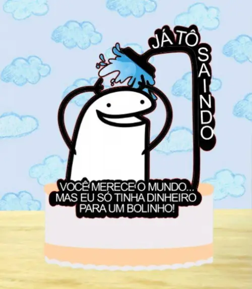 Topo de Bolo Flork Chuveiro