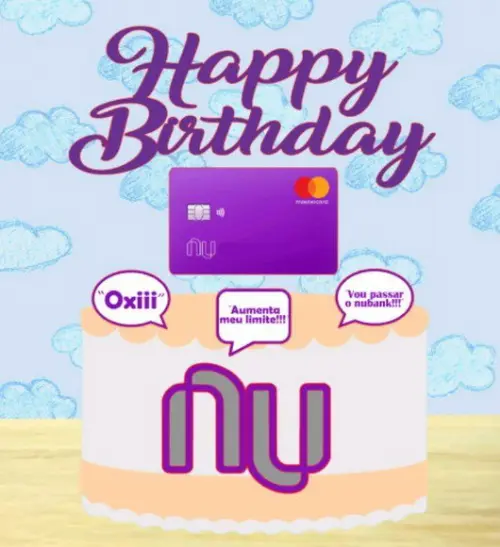 Topo de Bolo Nubank