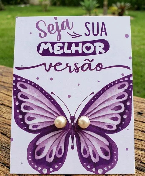 Cartão Brinco Borboleta Dia da Mulher 2026 em pdf