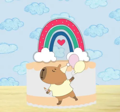 Topo de Bolo 03 Capivara