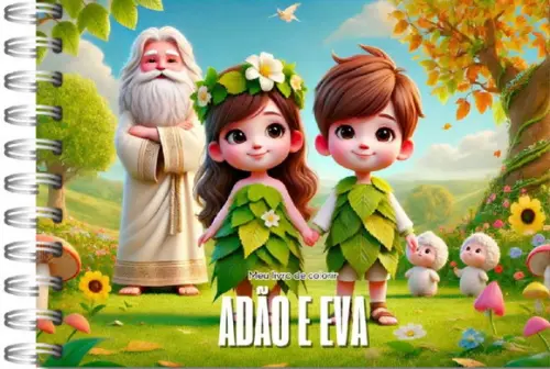 Meu Livro de Colorir Adão e Eva em pdf