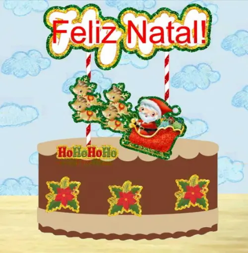 Topo de Natal Trenó