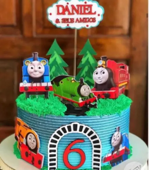 Topo de Bolo Thomaz o Trem 2