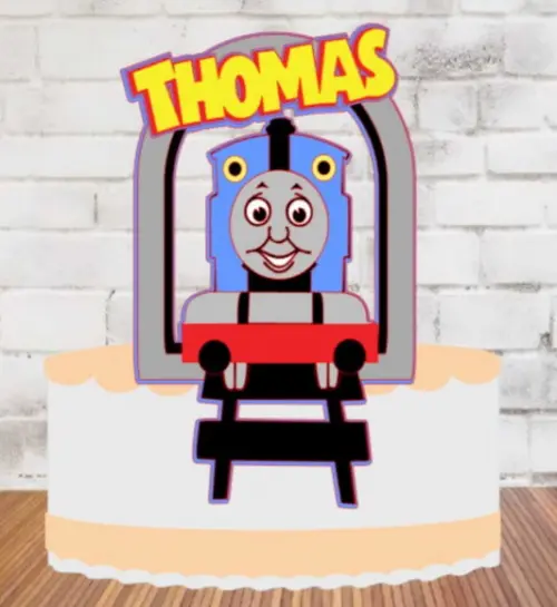 Topo de Bolo Thomaz o Trem 4