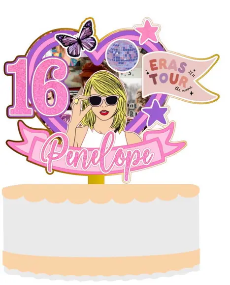 Topo de Bolo Taylor Swift 4