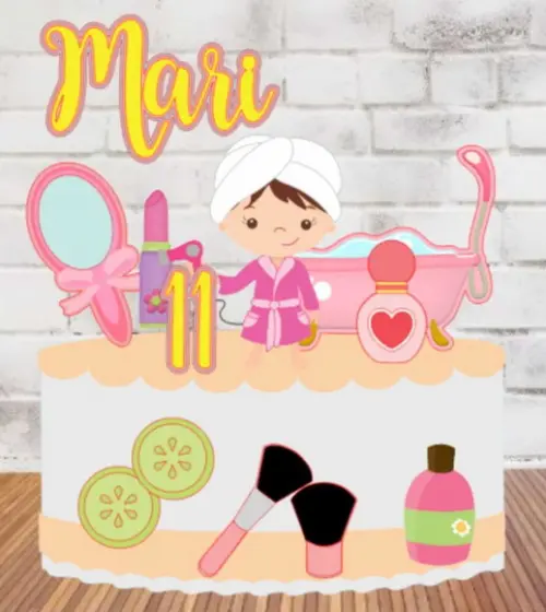 Topo de Bolo Spa Cute