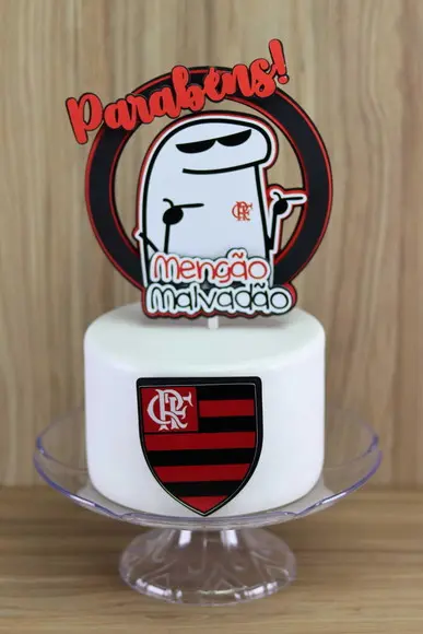 Topo de Bolo Flork Flamengo