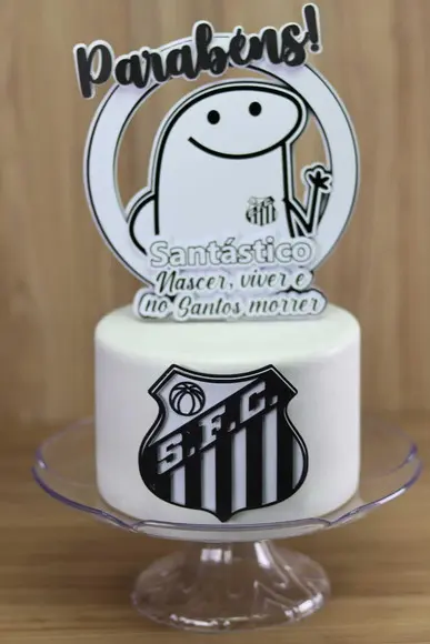 Topo de Bolo Flork Santos