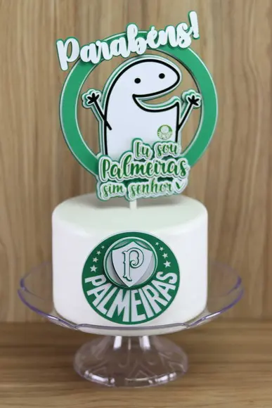 Topo de Bolo Flork Palmeiras