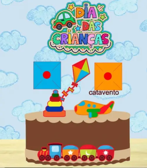 Topo Feliz Dia das Crianças Brinquedos