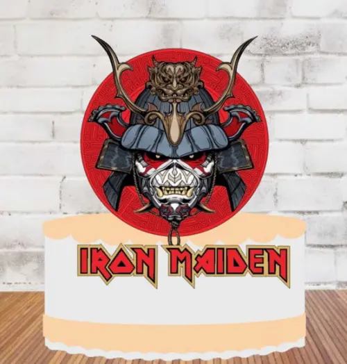 Topo de Bolo Iron Maiden