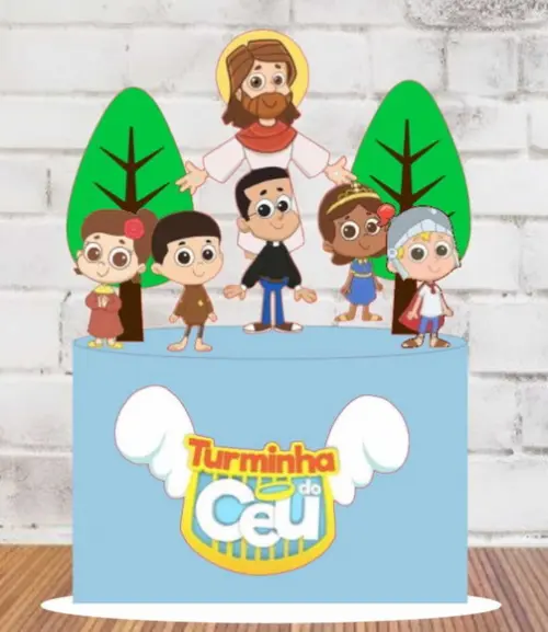 Topo de Bolo Turminha do Céu