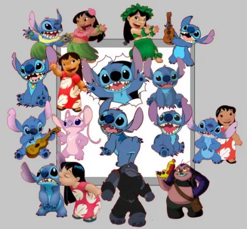 Topo Personagens Lilo e Stitch