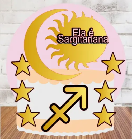 Topo de Bolo Signos Sagitário