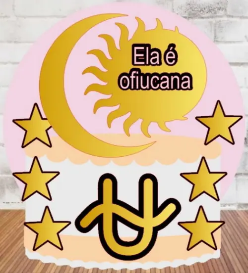 Topo de Bolo 13 Signos Ofiuco