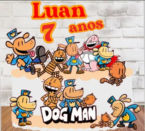 Topo de Bolo o Homem Cão 2
