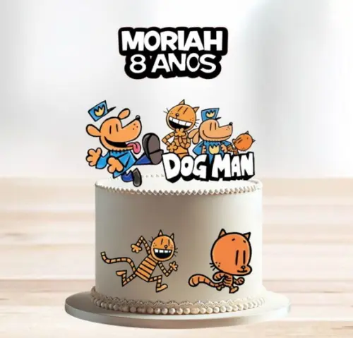 Topo de Bolo o Homem Cão