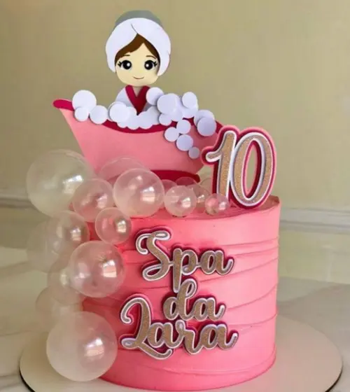 Topo de Bolo Spa de Beleza