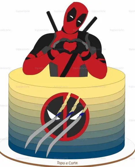 Topo Deadpool e Wolverine Camadas