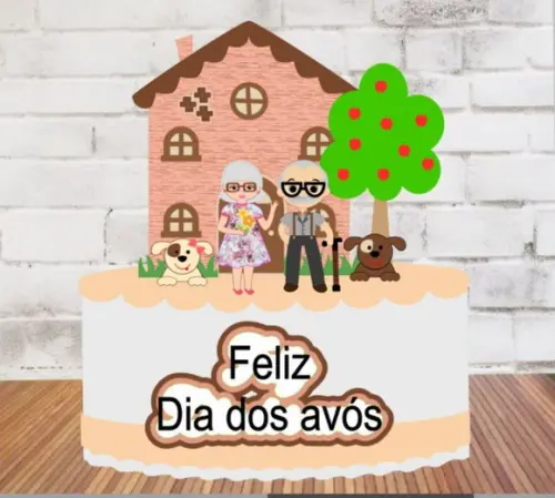 Topo Feliz Dia dos Avós e Cãezinhos