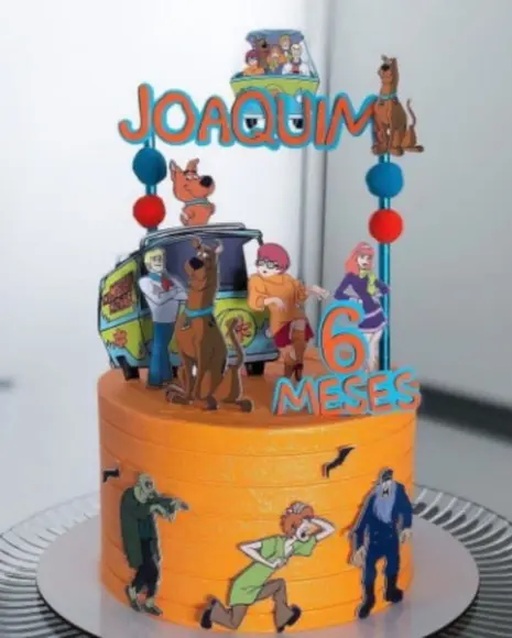 Topo de Bolo Scooby Doo Luxo