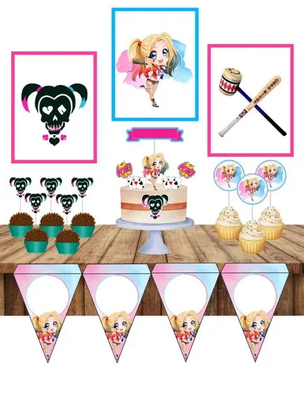 Festa Pronta Arlequina Cute