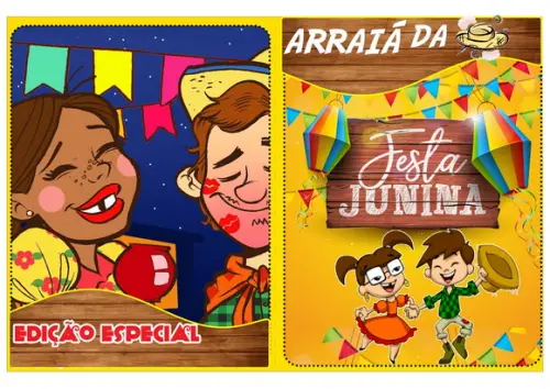 Livrinho para Colorir Festa Junina