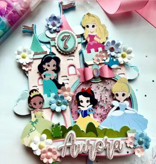 Cake Topper Princesas 2024