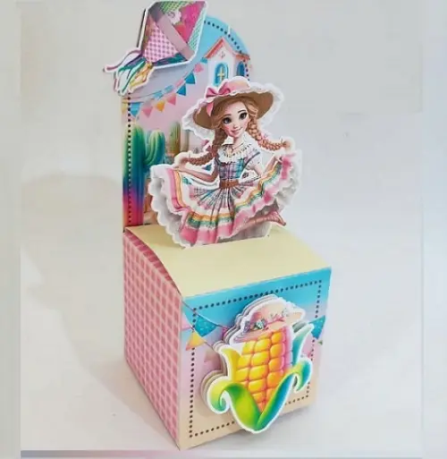 Caixa Cenário Barbie Junina