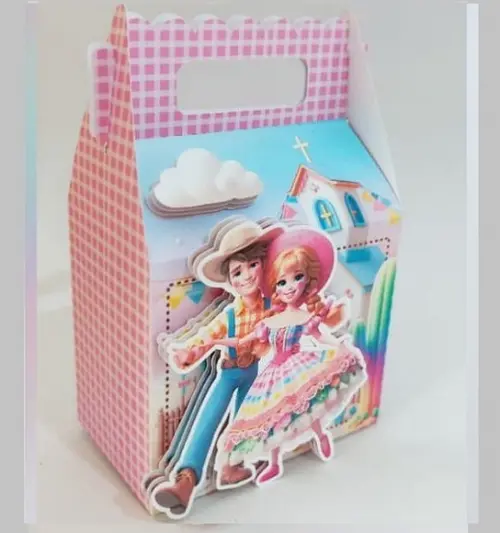 Caixa Maleta Barbie Junina