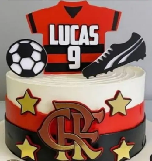 Topo Bola Camisa e Chuteira Mengo