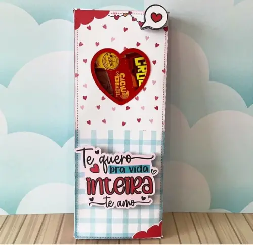Cx Barra de Chocolate 90g Namorados l 2024