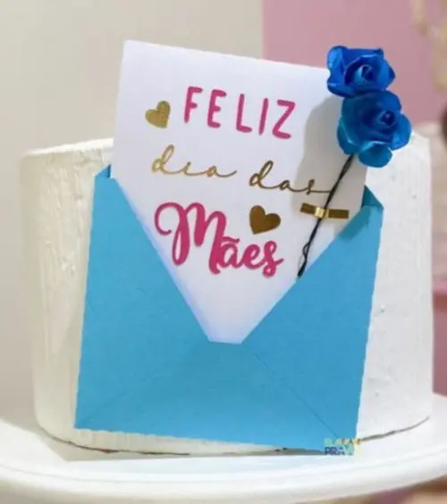 Topo Envelope e Msg Dia das Mães