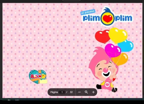 Revista de Colorir Plim Plim Rosa em pdf